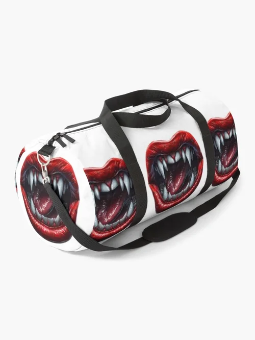 Fangs and Red Lips Vampire Gothic Horror Design