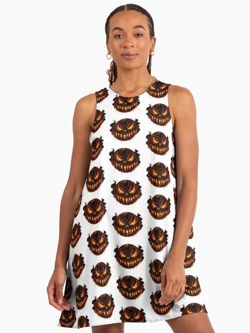 Lava Cracked Halloween Pumpkin Face: Fiery and Spooky Design