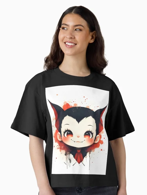 Cute Gothic Vampire Chibi Halloween Art