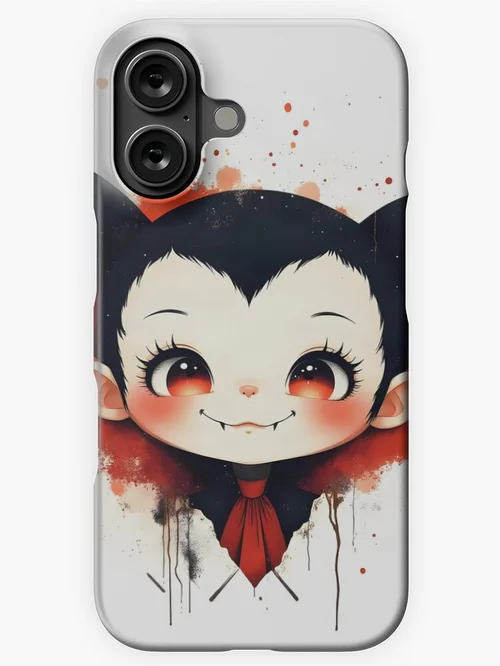 Cute Gothic Vampire Chibi Halloween Art
