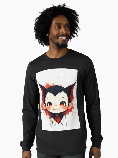Cute Gothic Vampire Chibi Halloween Art