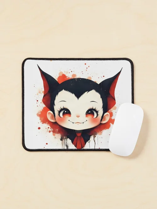 Cute Gothic Vampire Chibi Halloween Art