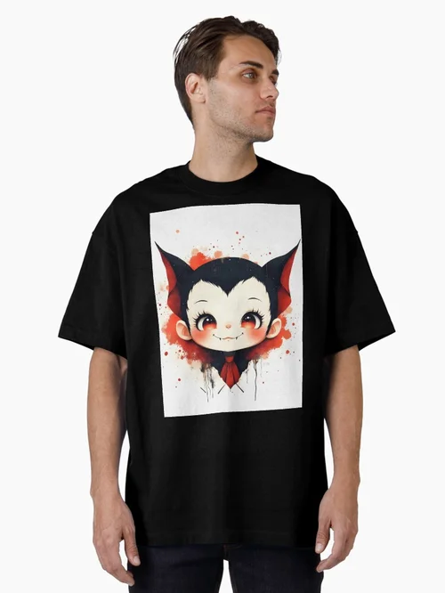 Cute Gothic Vampire Chibi Halloween Art