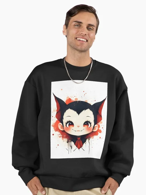Cute Gothic Vampire Chibi Halloween Art