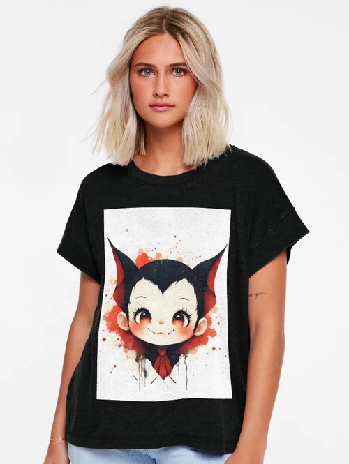 Cute Gothic Vampire Chibi Halloween Art