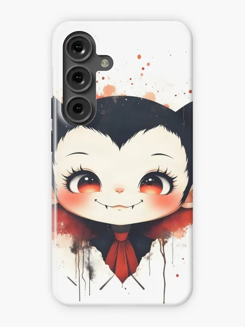 Cute Gothic Vampire Chibi Halloween Art