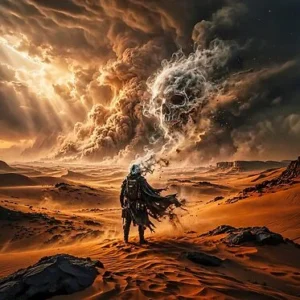 sun-scorched desert