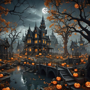 Gothic Haunted Castle Graphic Design by Marcu Ioachim